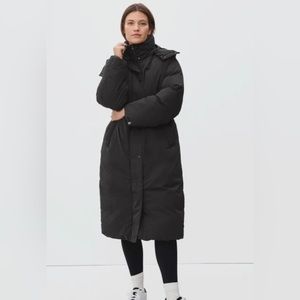 Everlane duvet puffer black Sz XL